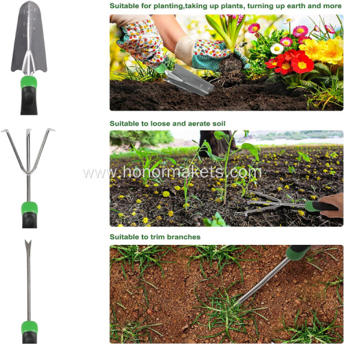 87 Piece Heavy Duty Gardening Tools Starter Kit hand garden tools set for gardening heavy duty with bag